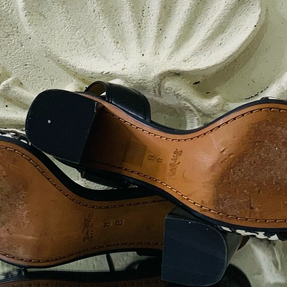 Coach Paige Leather Block Heel Sandals - Picture 8 of 9